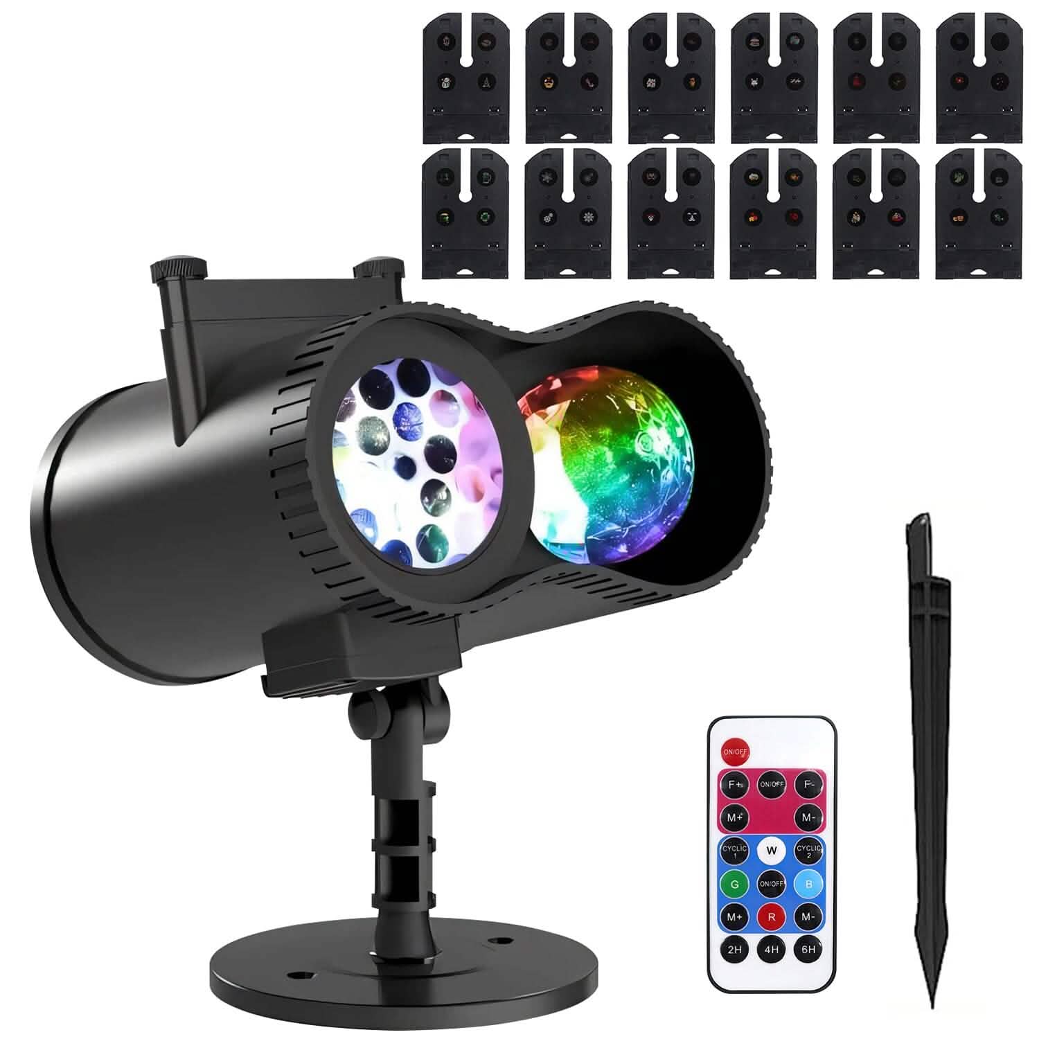 Patterns LED Projector Lights IP Waterproof Ocean Wave Projector Lamp with Remote Control Timer