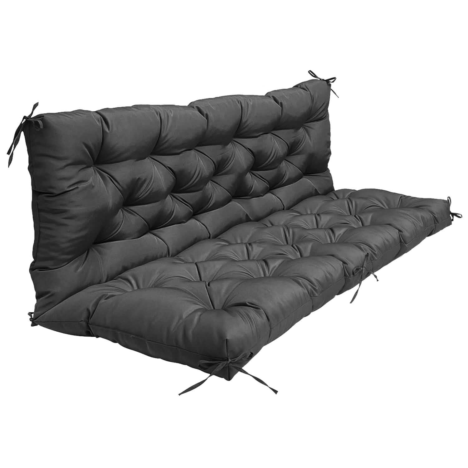 - Seater Swing Cushion Replacement Swing Beach Pads with Backrest -Tie Straps