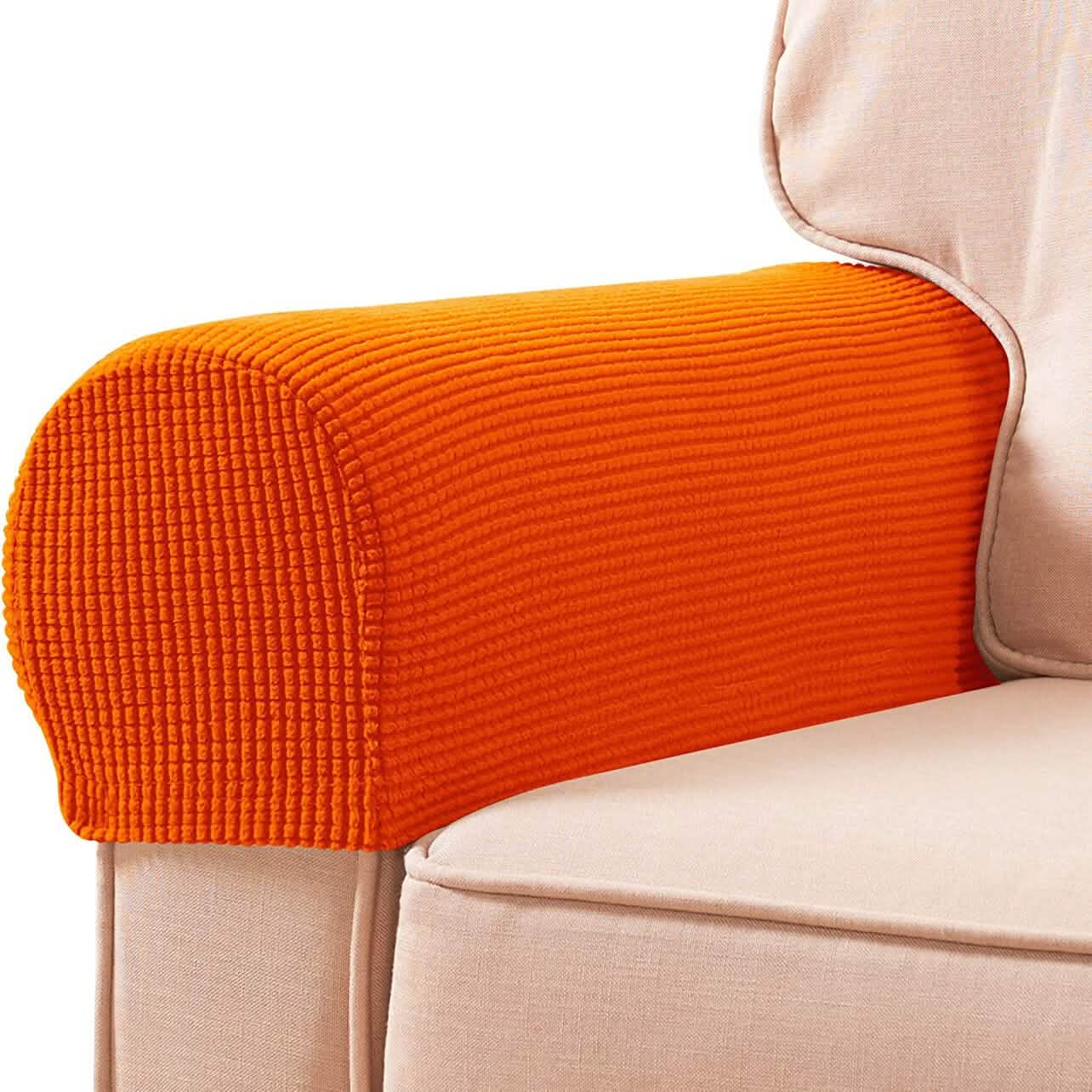-Piece: Jacquard Sofa Armrest Slipcover