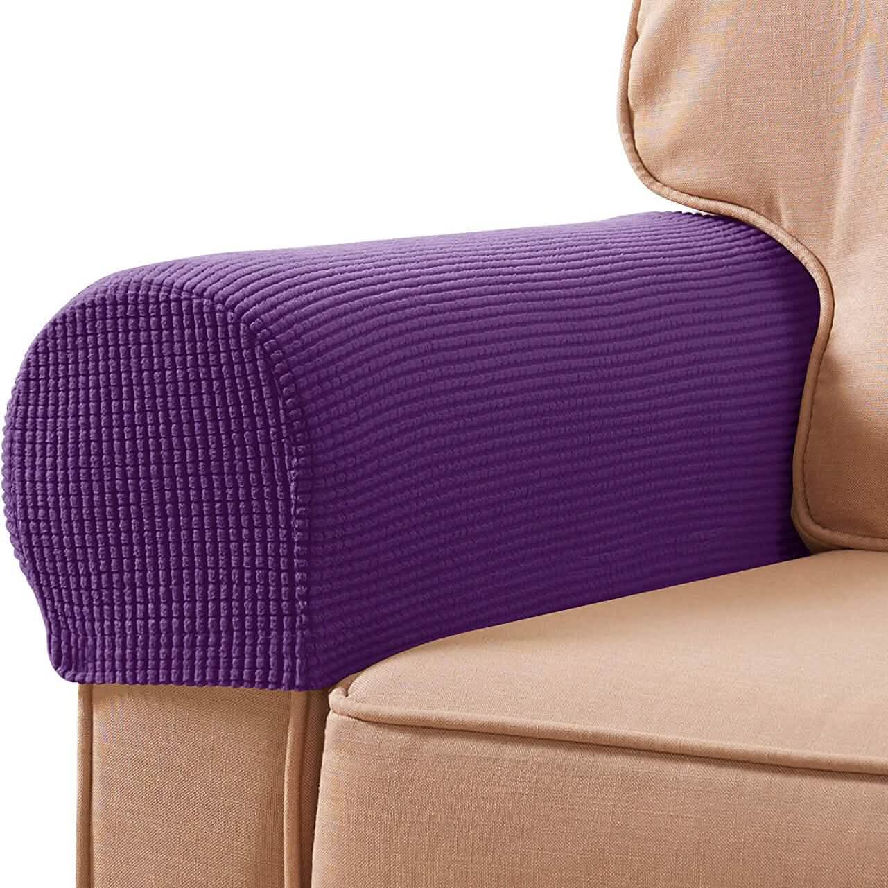 -Piece: Jacquard Sofa Armrest Slipcover