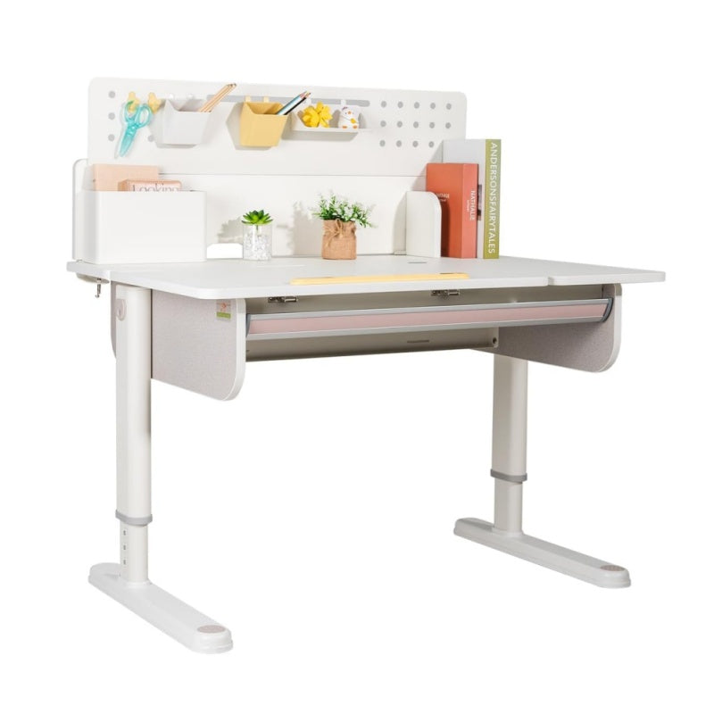 " Adjustable Height Kids Desk, Solid WoodSteel Tilt Student Table