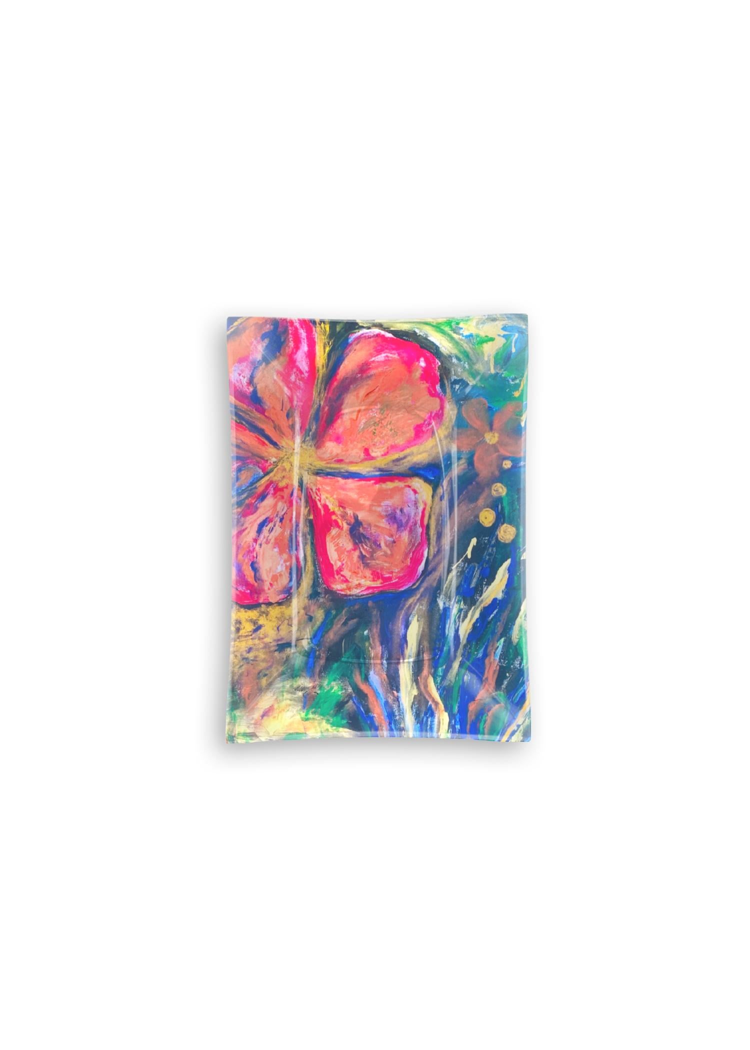 Oblong Glass Tray - The World Is Our Mirror by VIDA Original Artist