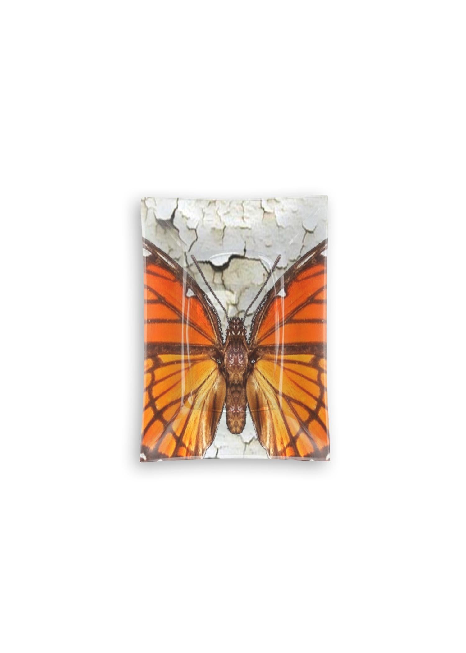 Oblong Glass Tray - Monarch Wall Paper Art