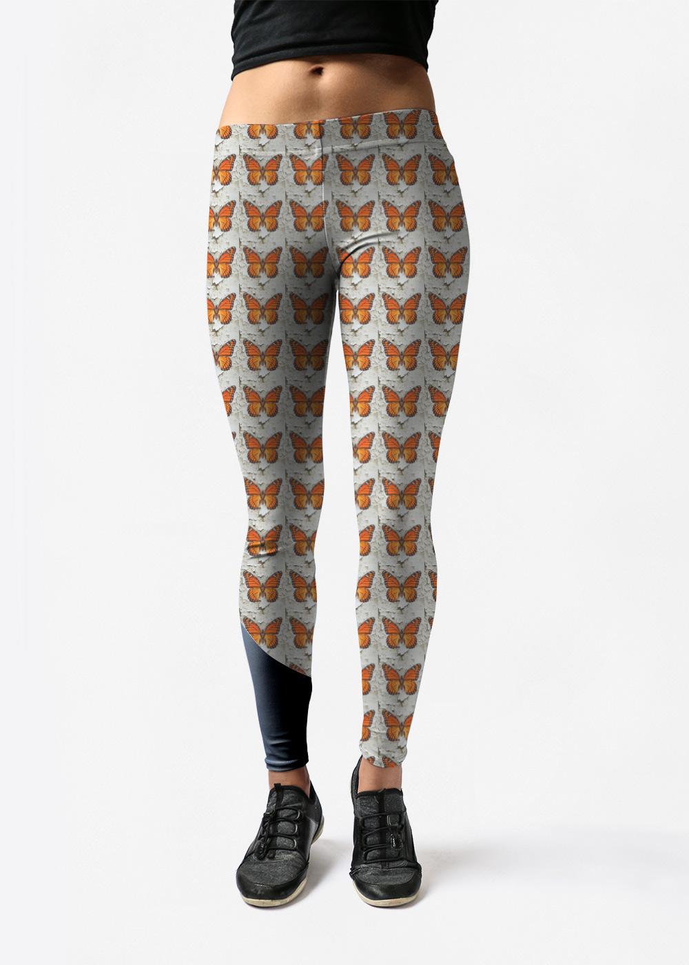 Leggings - Monarch Wall Paper Art