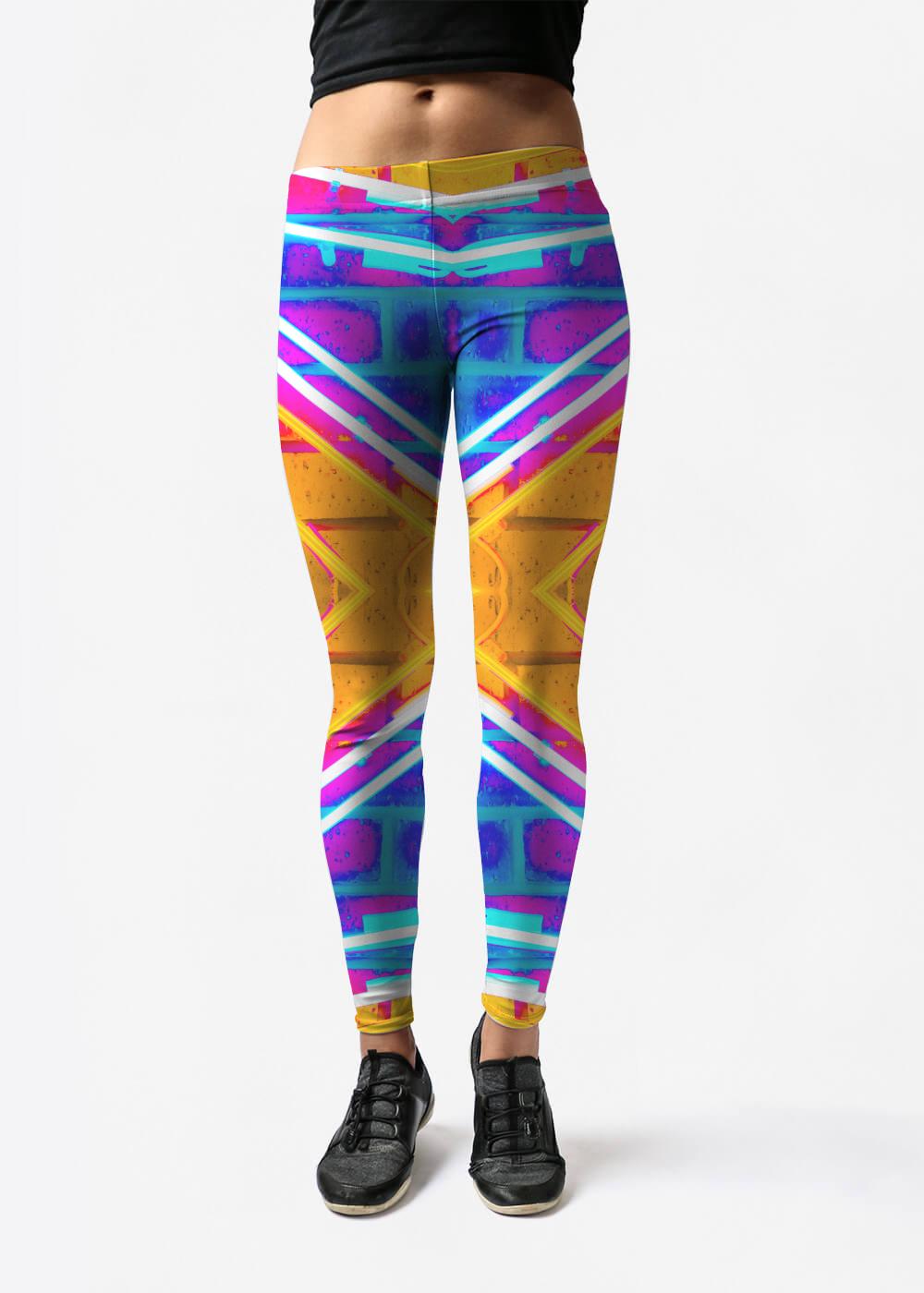 Leggings - Pop Art Neon Wall