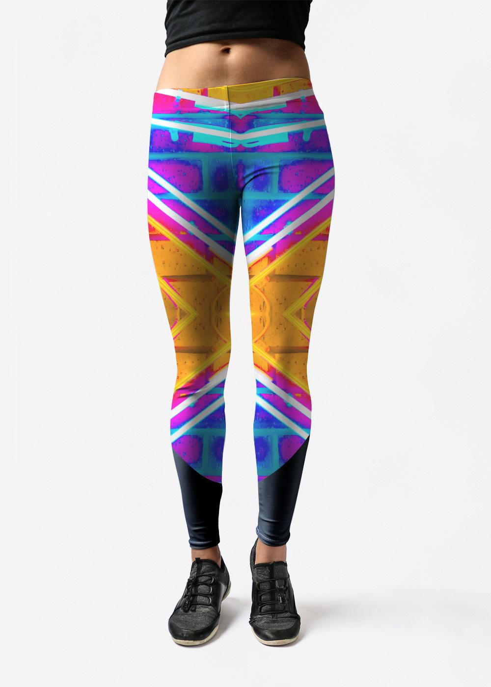 Leggings - Pop Art Neon Wall