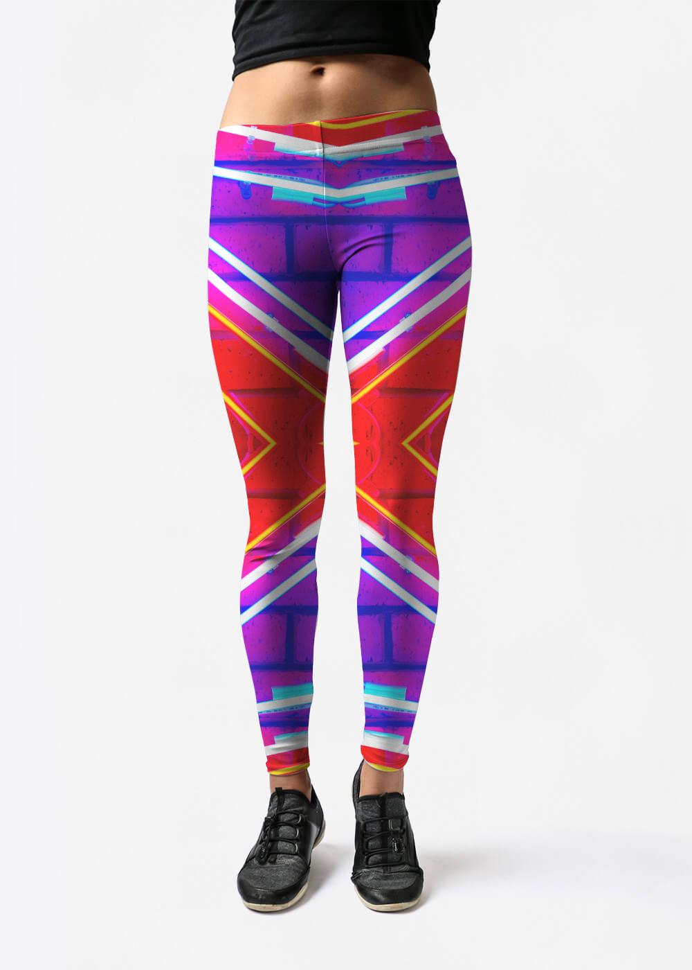 Leggings - Pop Art Neon Wall