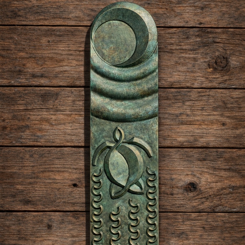 Handcrafted turtle wall art