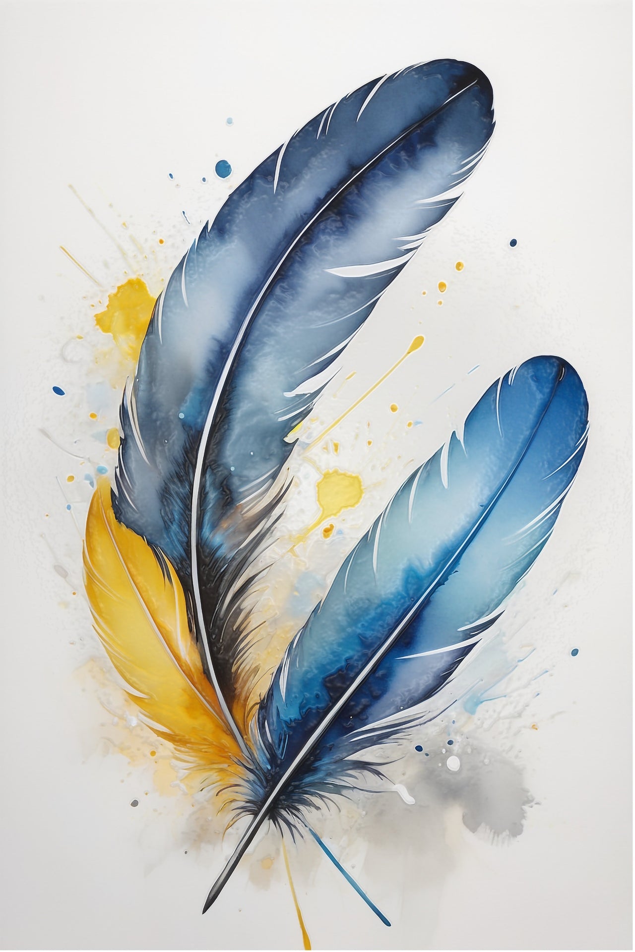 Gift of Calm Feathered Elegance Wall Art - x Natural Premium Oak
