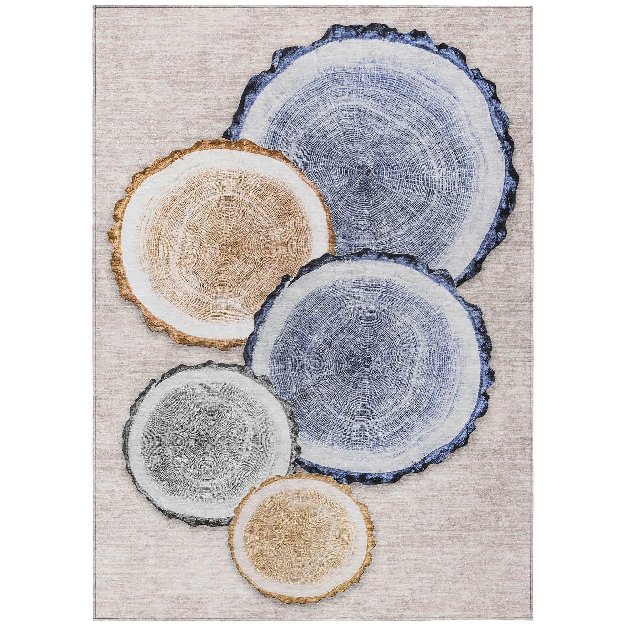 AP Home Essaouira Beige Brown Machine Washable Rug - Rectangle ' x '