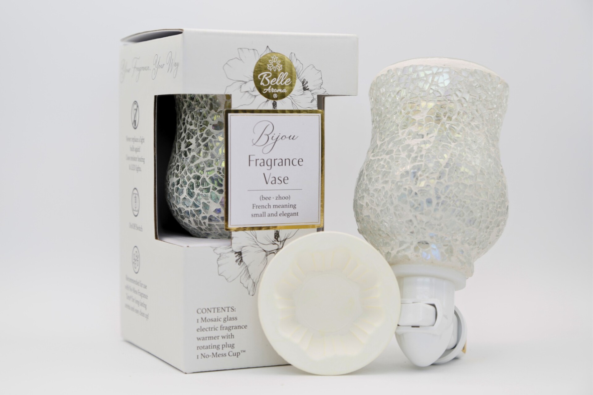 Belle Aroma - Bijou Fragrance Vase Wax Warmer Night Light