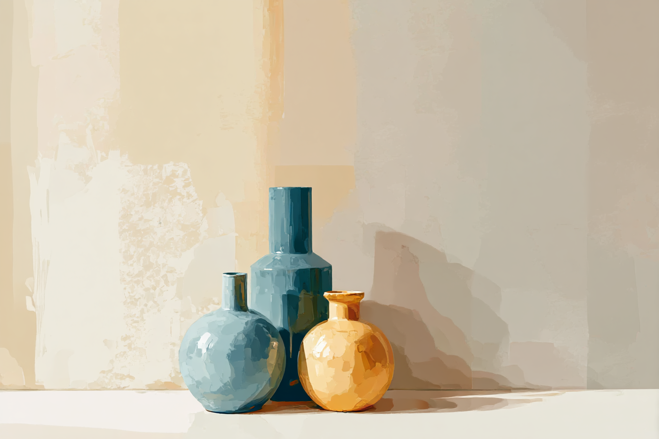Blue Vases Worth Hanging On the Wall