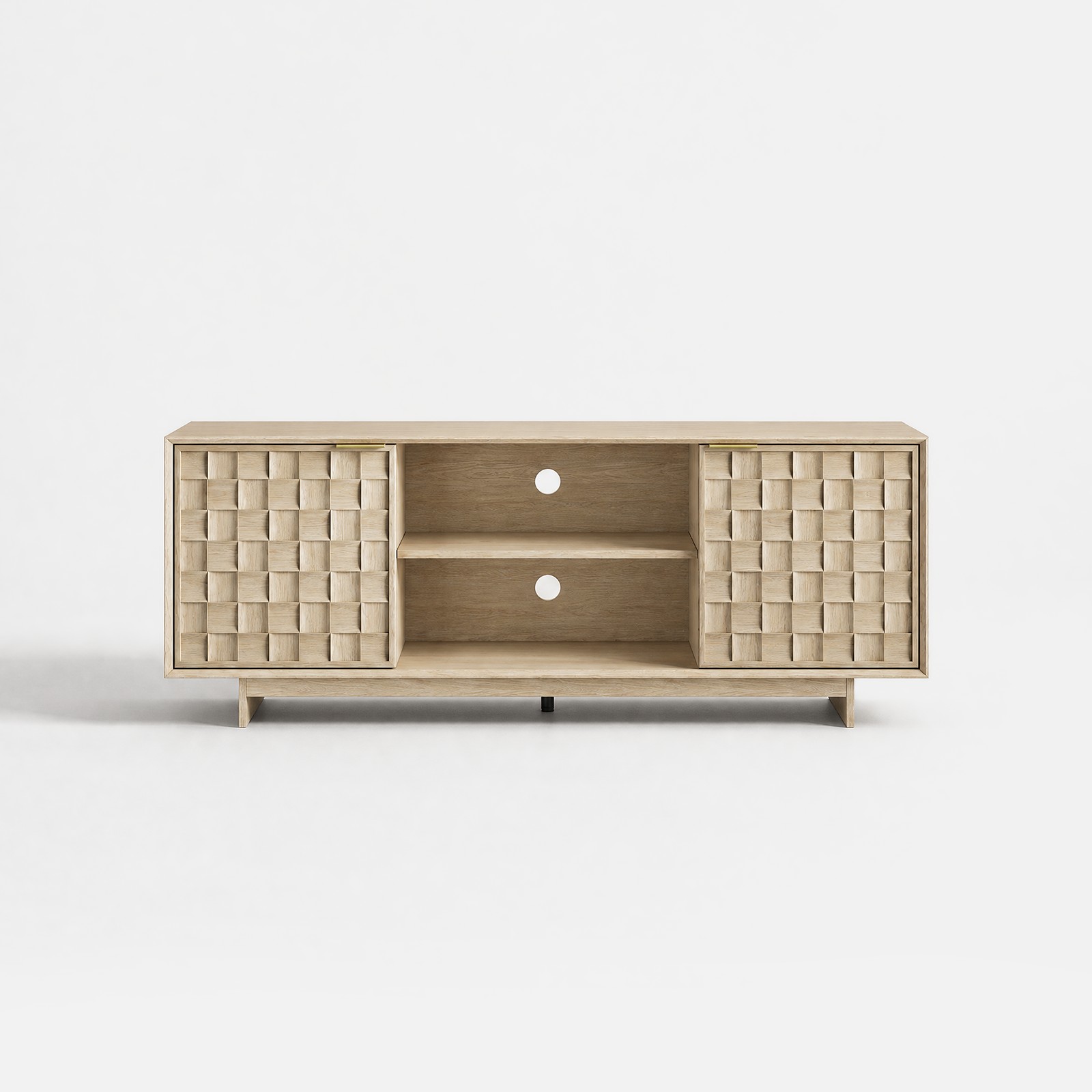 COLAMY PIXEL TV Stand with Storage