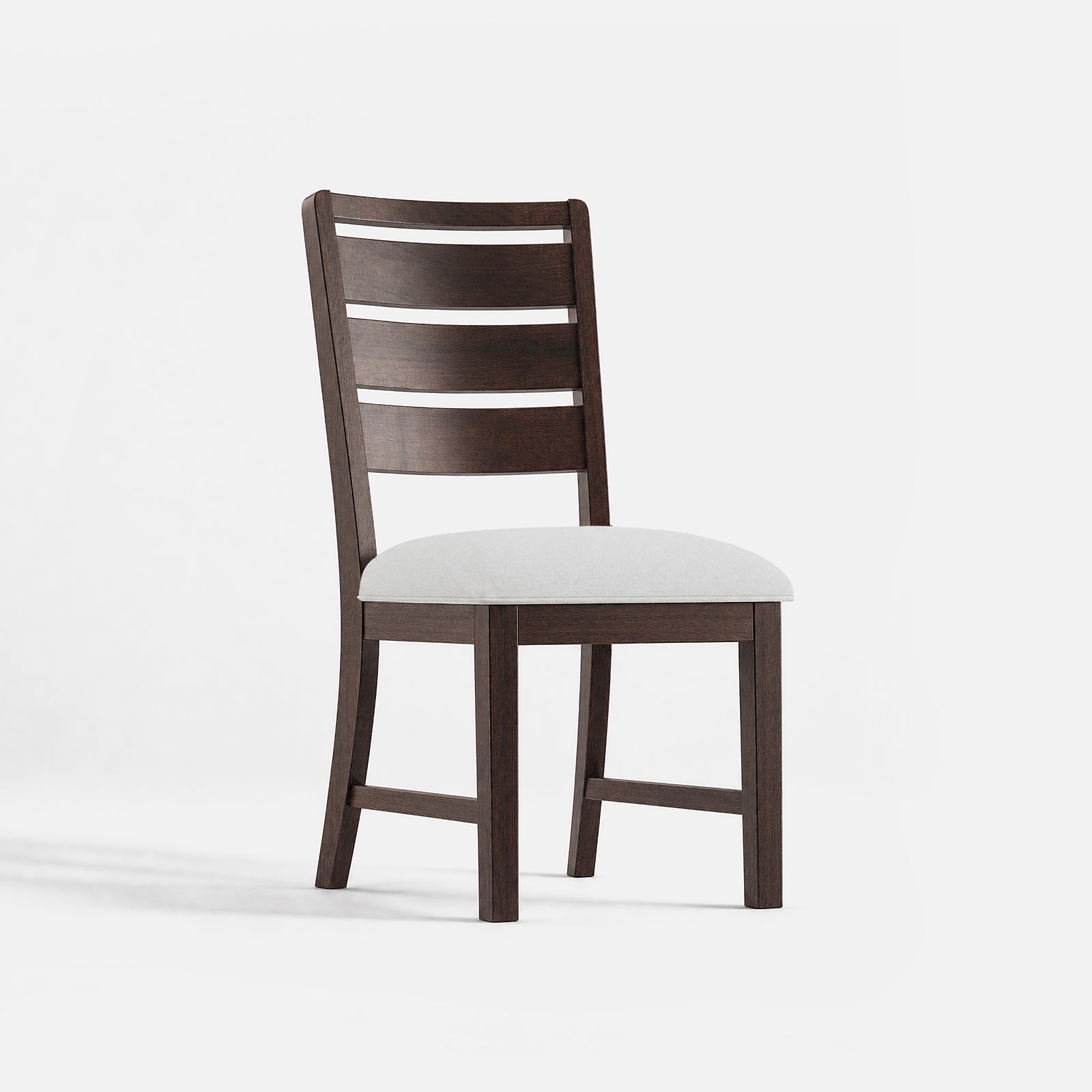 COLAMY SERA Solid Wood Comfort Dining Chair - Brown Set of