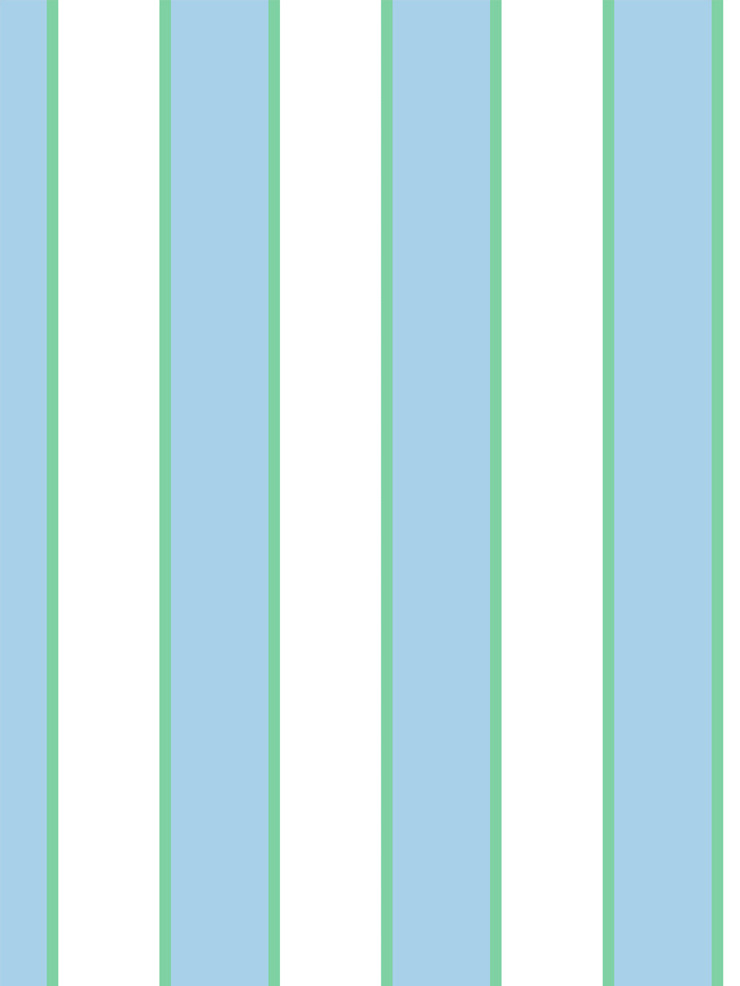 'Cabana Stripe' Wallpaper by Meri Meri - Light Blue - Removable in. x ft.