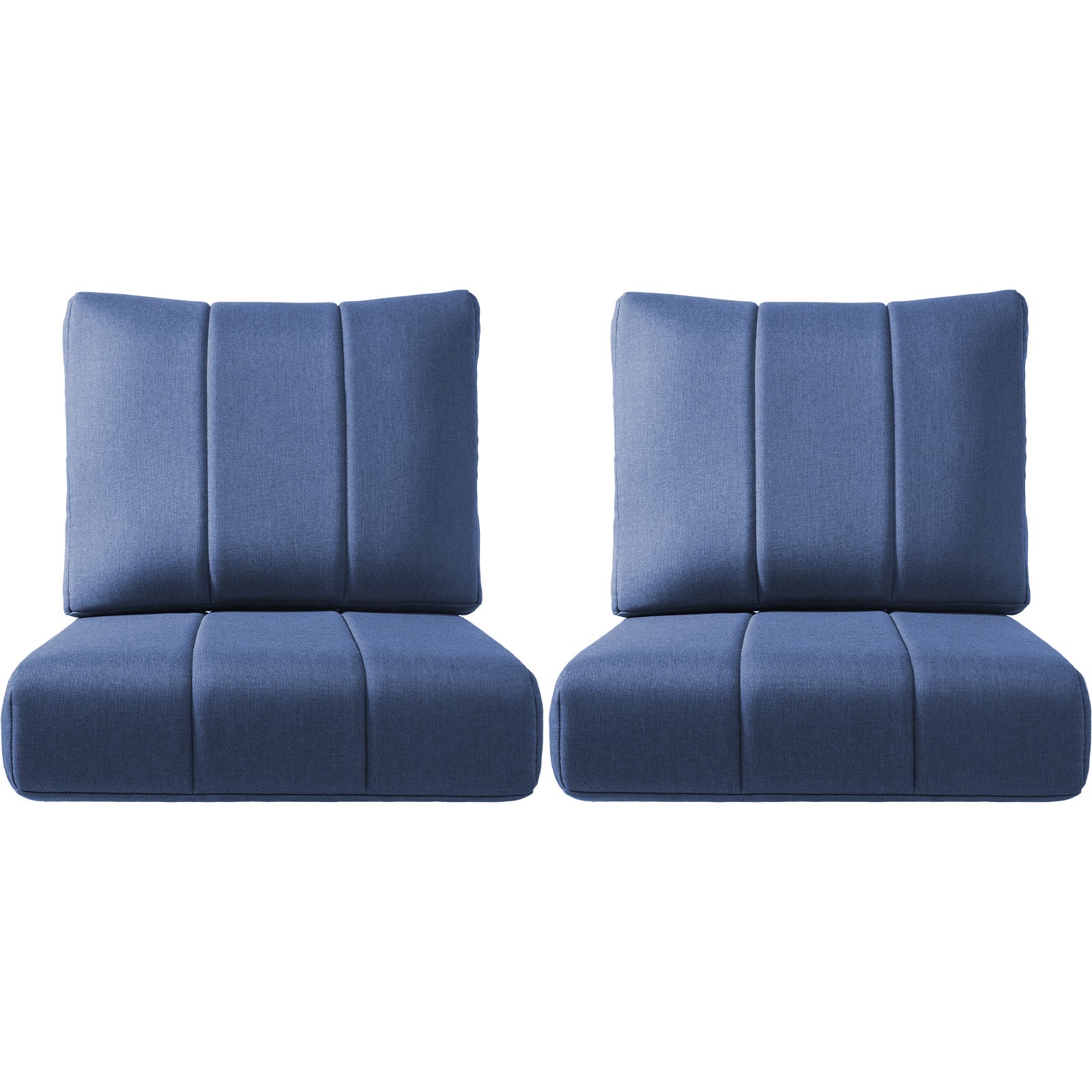 Luxury Outdoor Seat Cushions Set of , "x"x" Water-Resistant Patio Chair Cushions for Rattan, Dining, Rocker & Sectional Seating