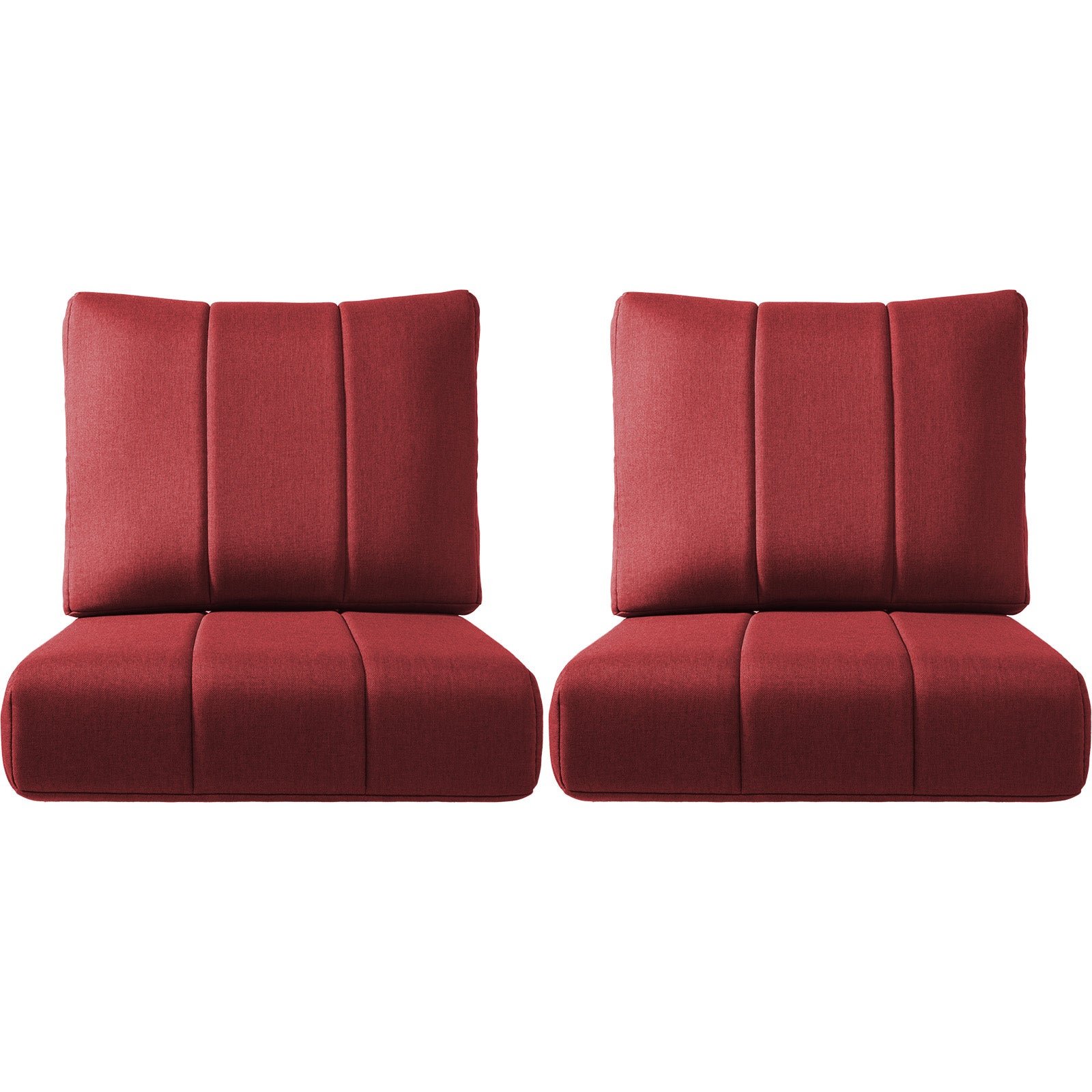 Luxury Outdoor Seat Cushions Set of , "x"x" Water-Resistant Patio Chair Cushions for Rattan, Dining, Rocker & Sectional Seating