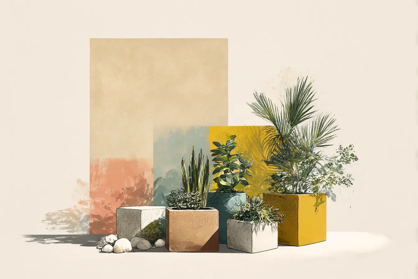 Garden Planters That Finish the Room