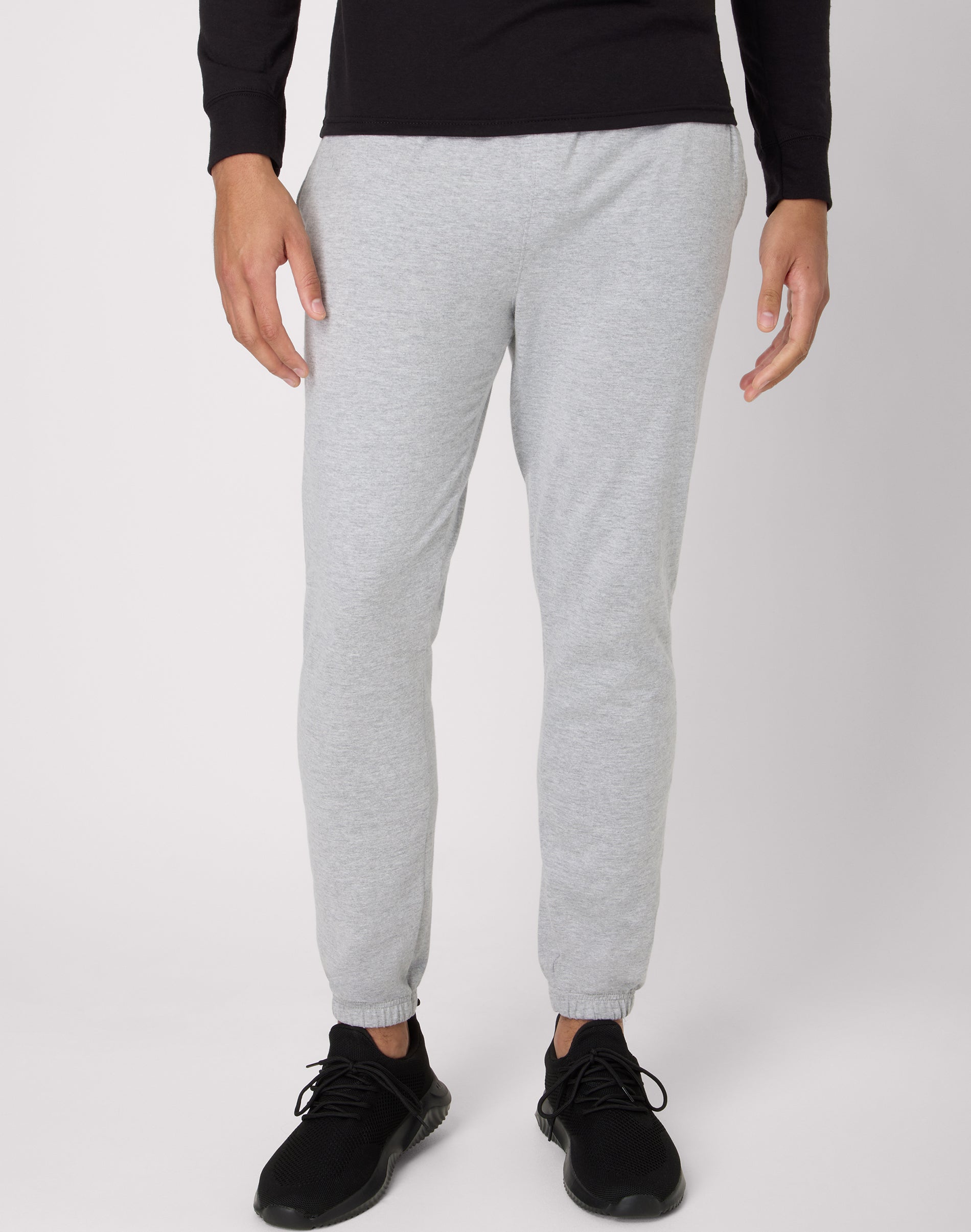 Hanes Men's Knit Pant Jersey Joggers Light Steel
