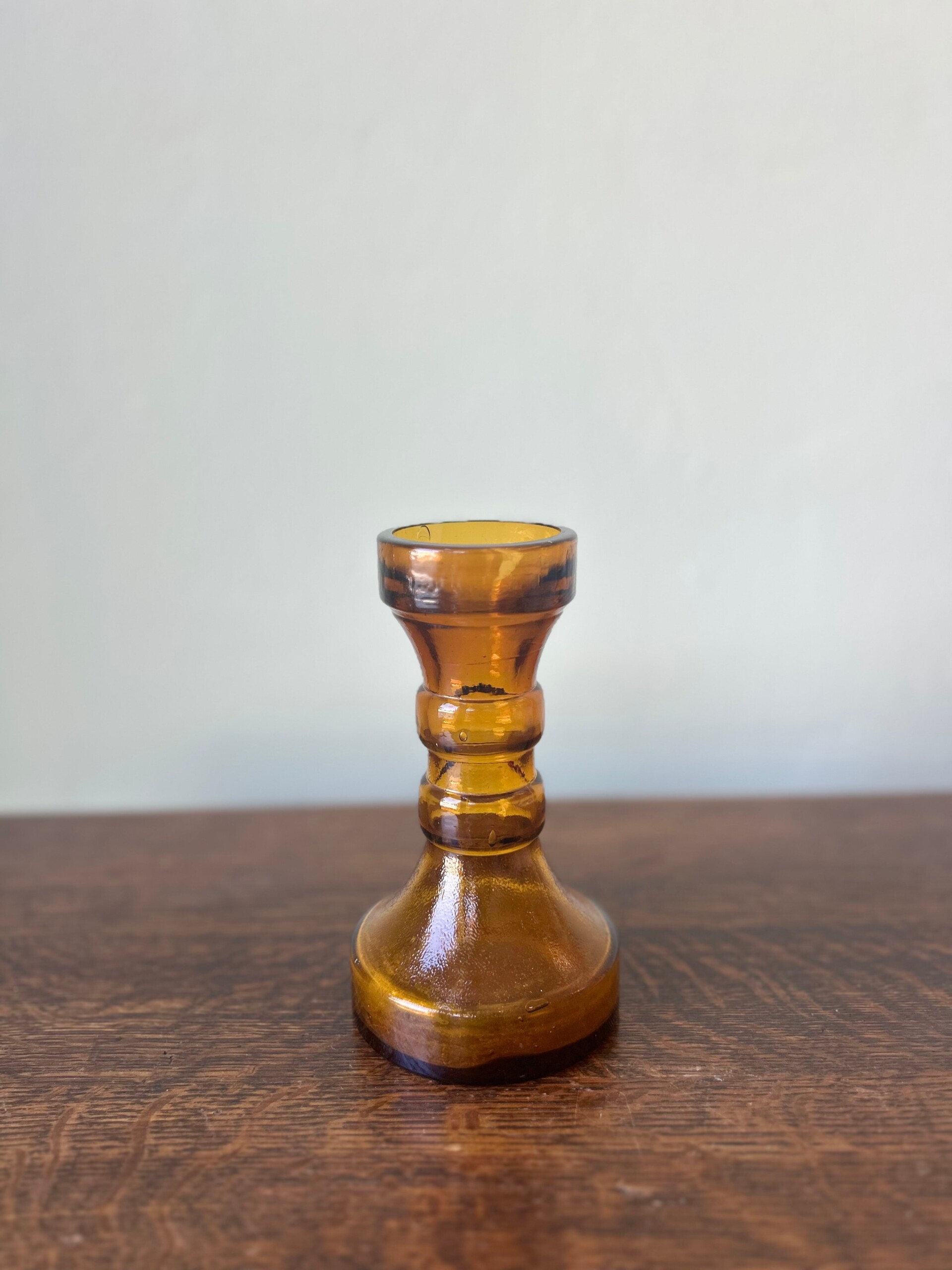 EHI - Object - Vintage Amber Glass Vase
