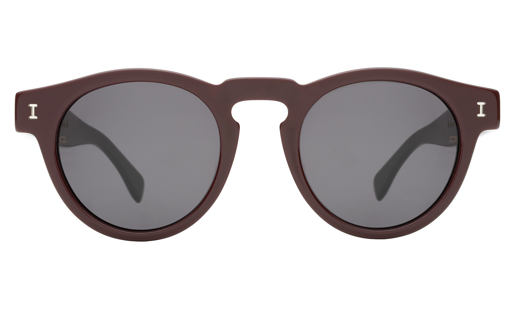 illesteva Leonard Sunglasses in Black Red Mirror