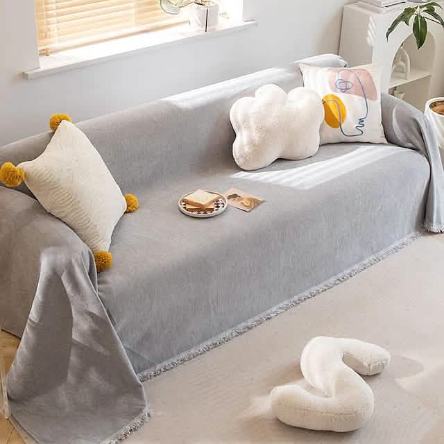 Anti-Scratch Cat Sofa Blanket - Gray