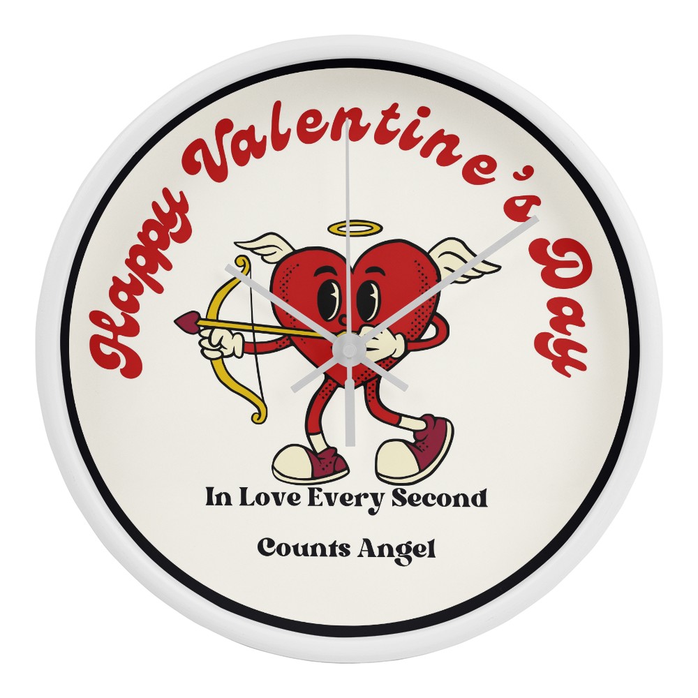 Happy Valentine’s Wall Clock Love Every Second