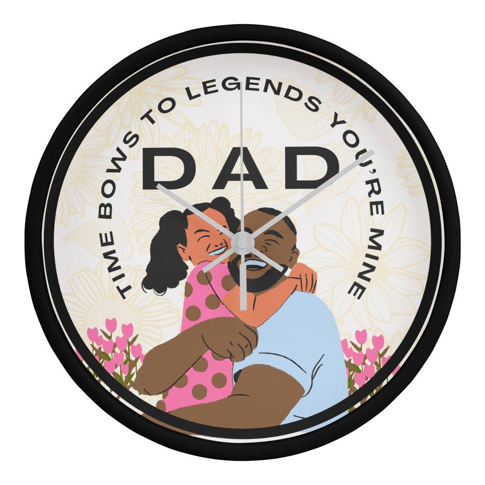 Legendary Dad Wall Clock Gift of Time