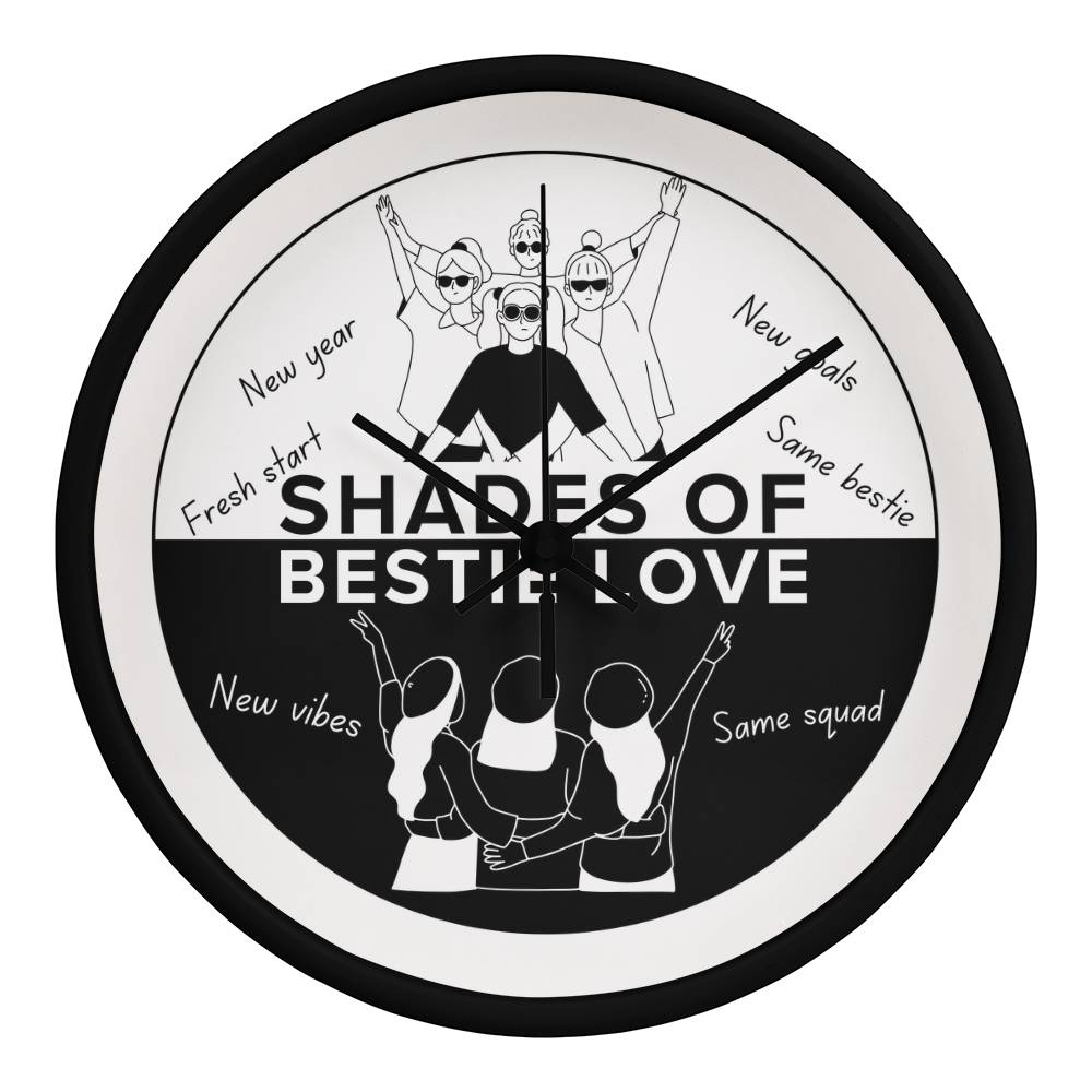 Fresh Start, Same Squad - Bestie Wall Clock