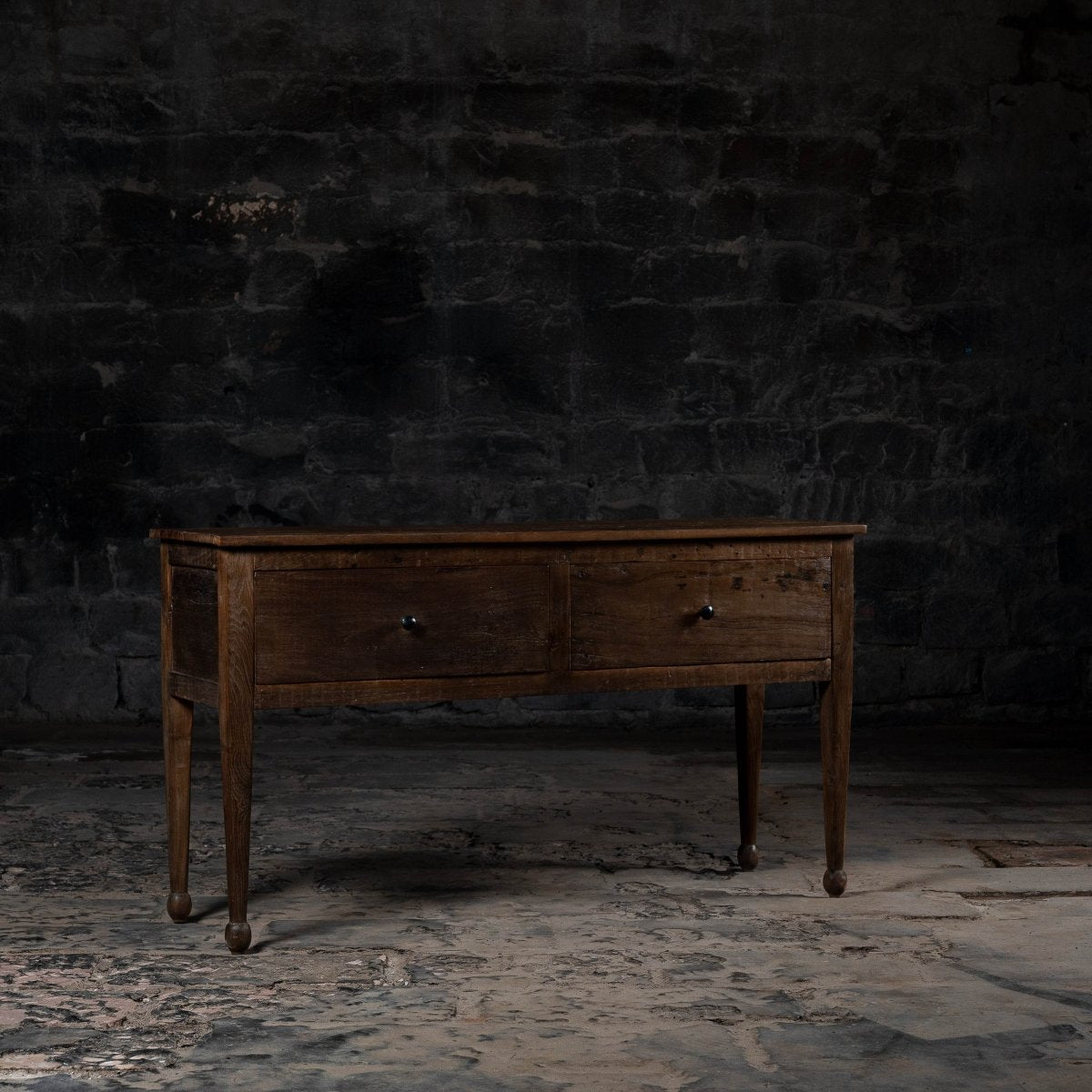 Barnwood Breez Console Table - ** Inches Drawers Light Walnut