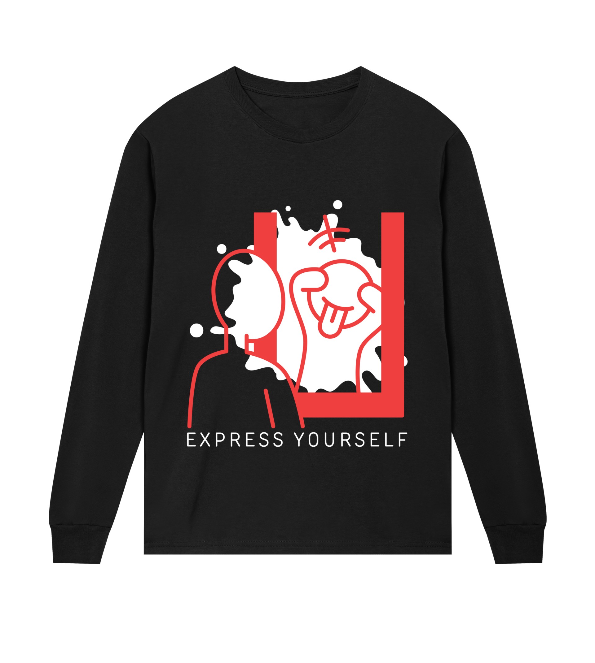 Mirror Moments - Fun and Bold Tee - Black men