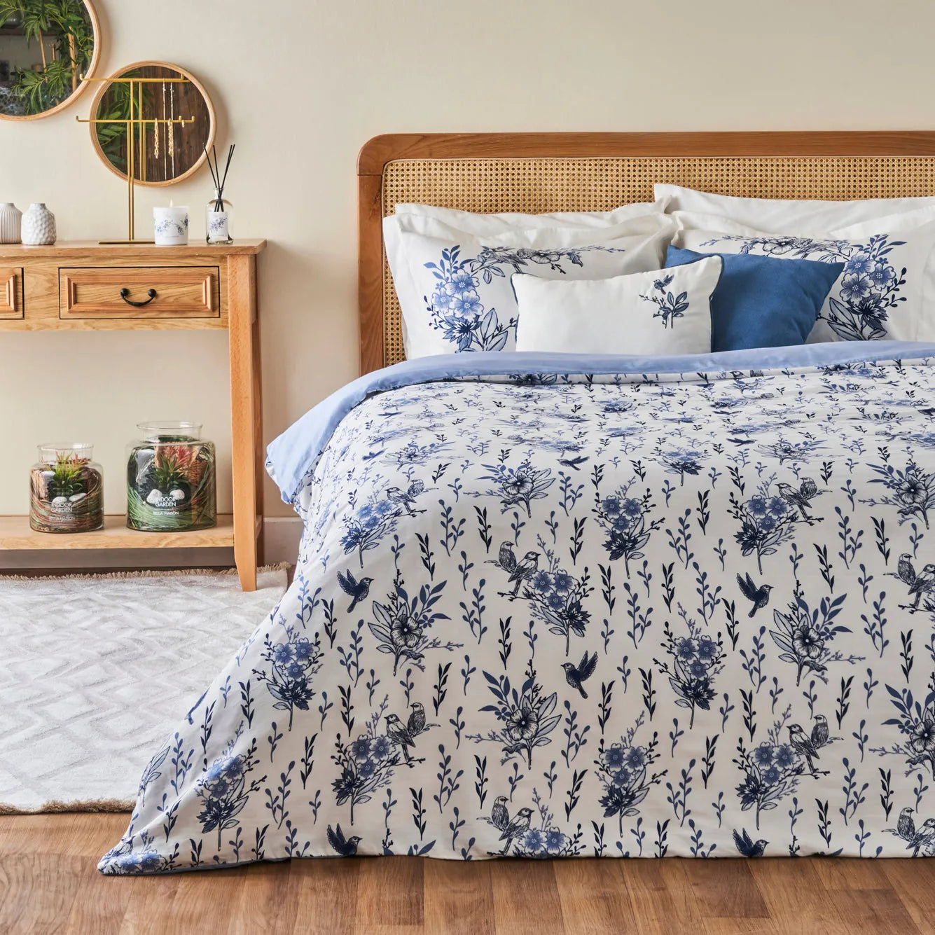 Bleu Blanc Cotton Duvet Set