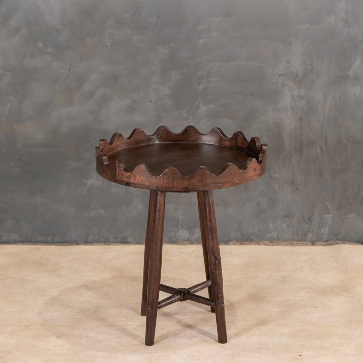 Classic Wooden Accent Table - X X Inches Light Walnut