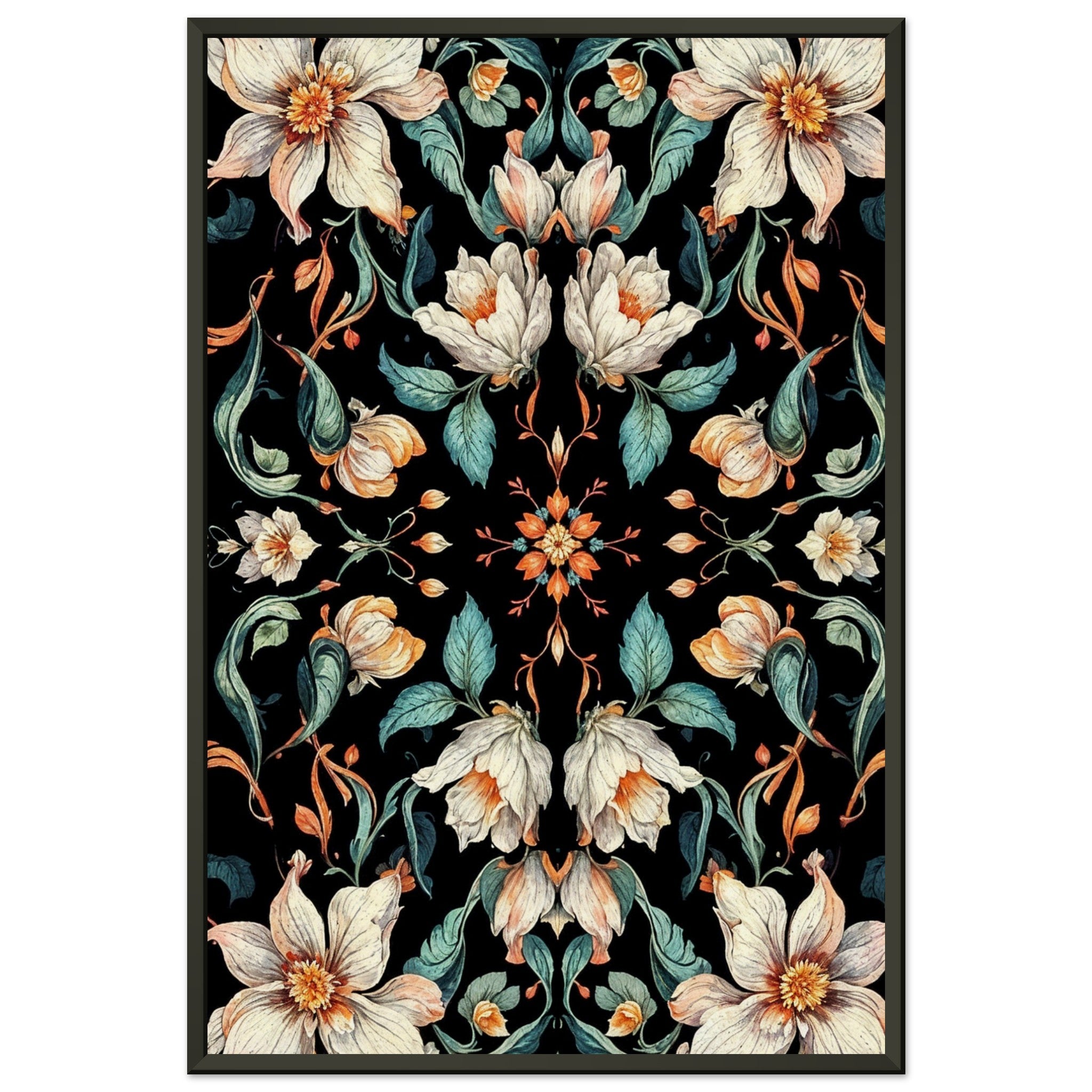 Sophisticated Blooms - Enchanting Floral Wall Art - x x″ Not assembled