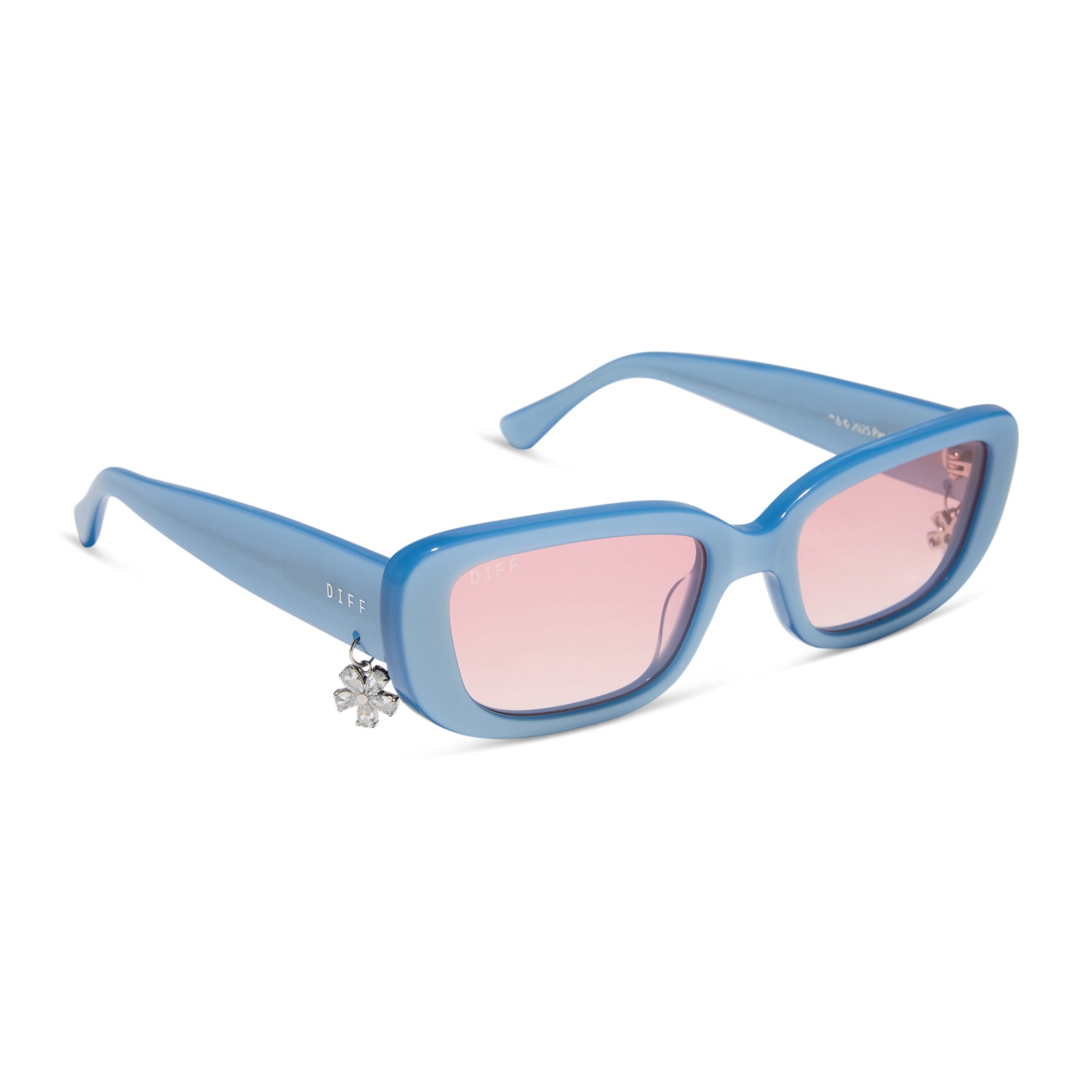 Cher Light Blue Pink Gradient Sunglasses