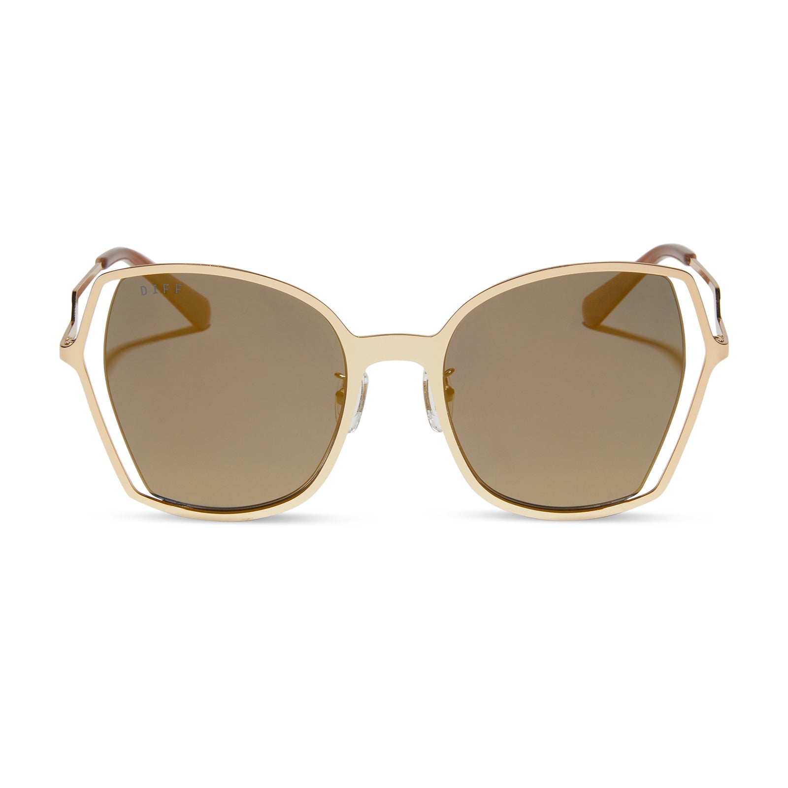 Donna IIi Gold Gold Mirror Polarized Sunglasses