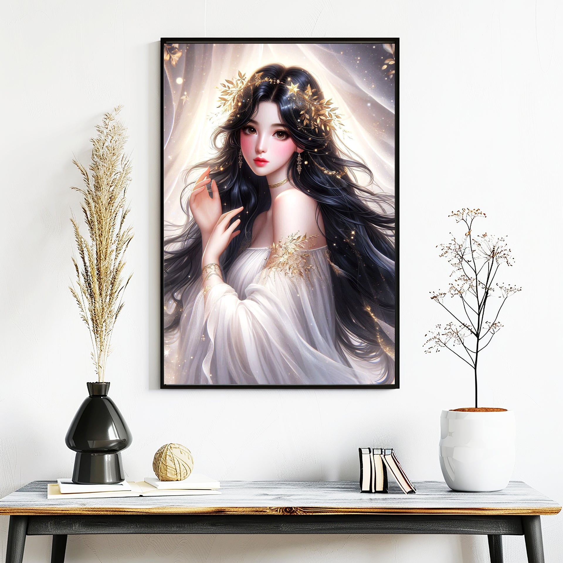 Gift Elegance Goddess of the Golden Hour Wall Art - x Silver Metal