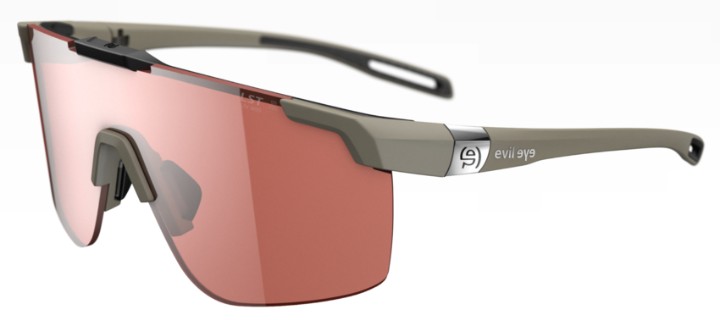 Evil Eye e Speedsense II Sunglasses - Stone Grey Matt frameLST Grey Silver Mirror lenses