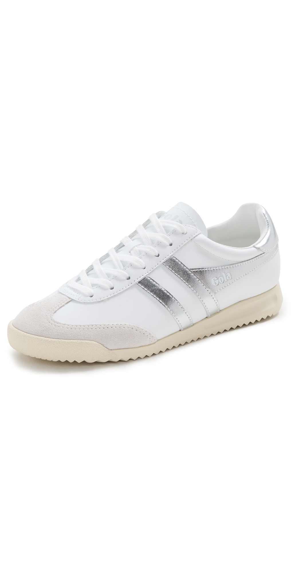 Gola Torpedo Mirror Sneakers WhiteSilverOff White .