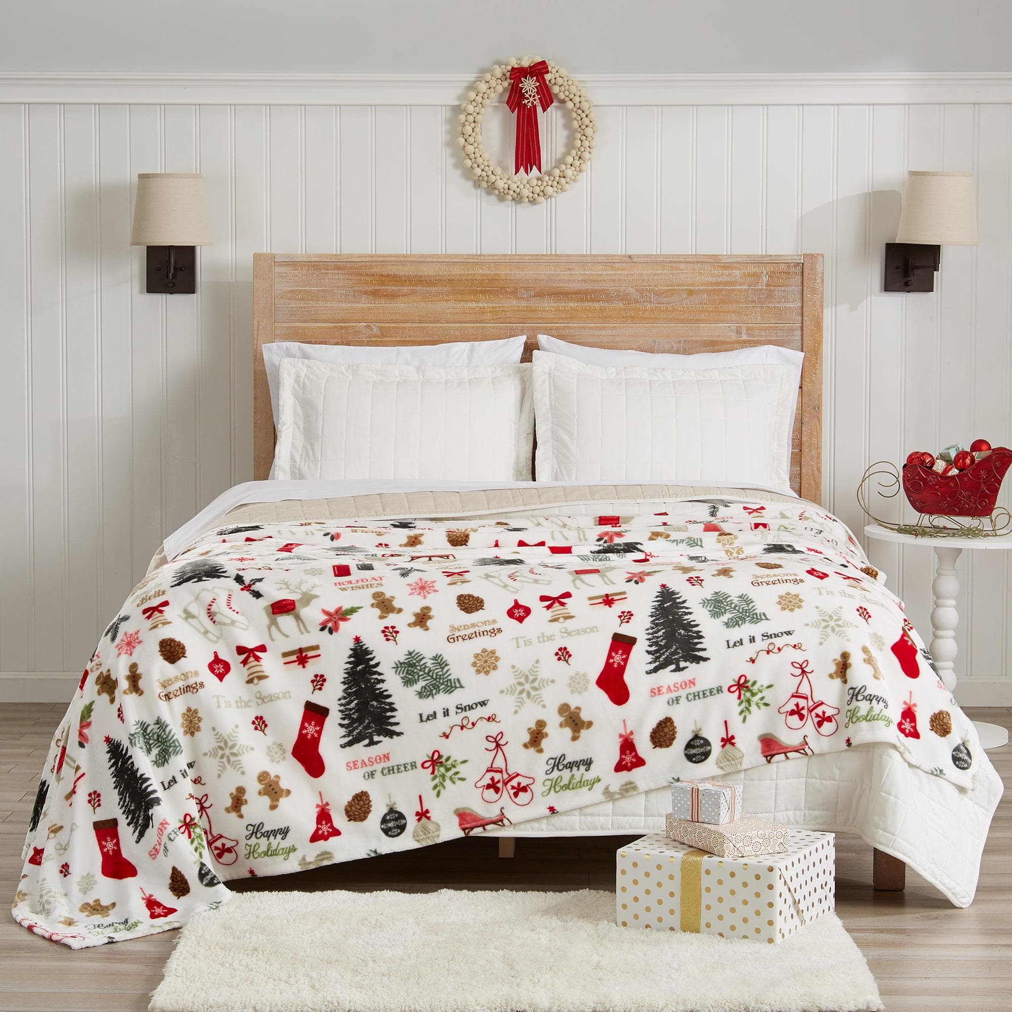 Velvet Throw Blanket - Pearl Collection - " x " Throw Holiday Time