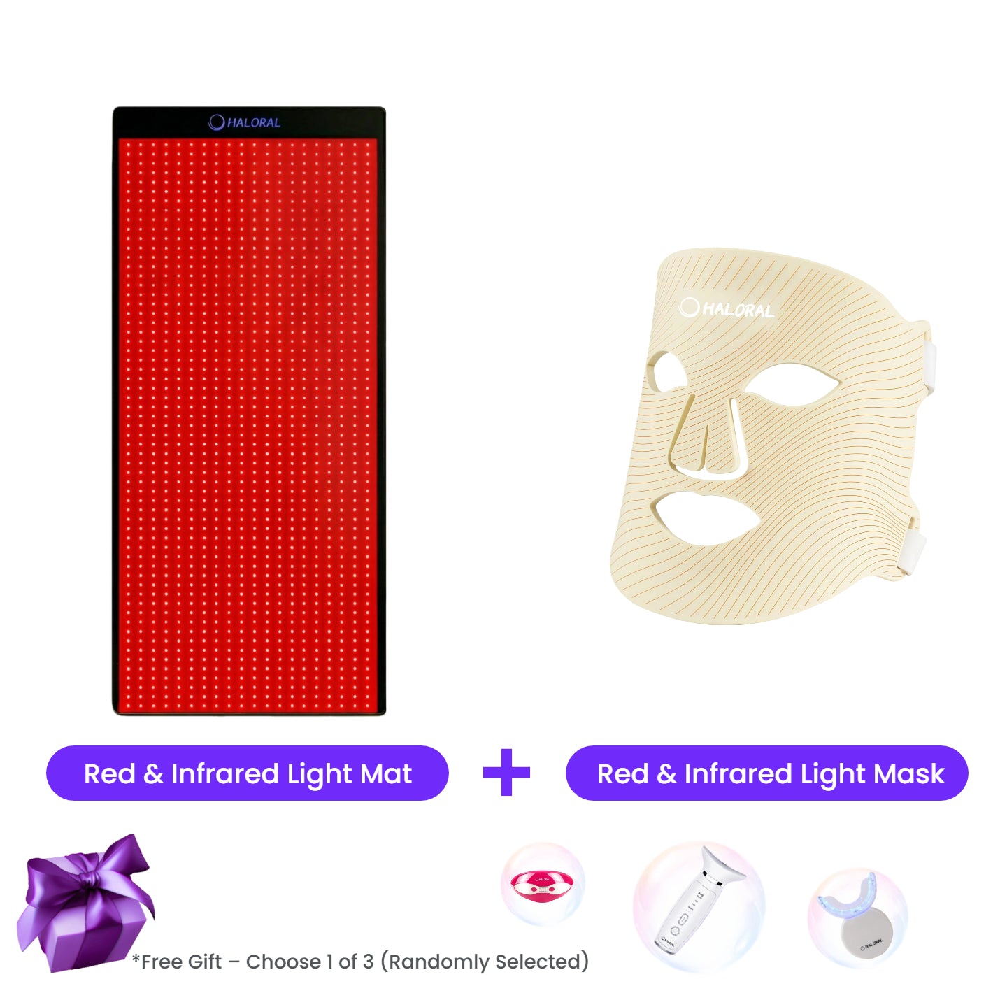 Haloral Full Body Red & Infrared Light Therapy Mat - Small '' x '' Red & Infrared Light Mat + Mask