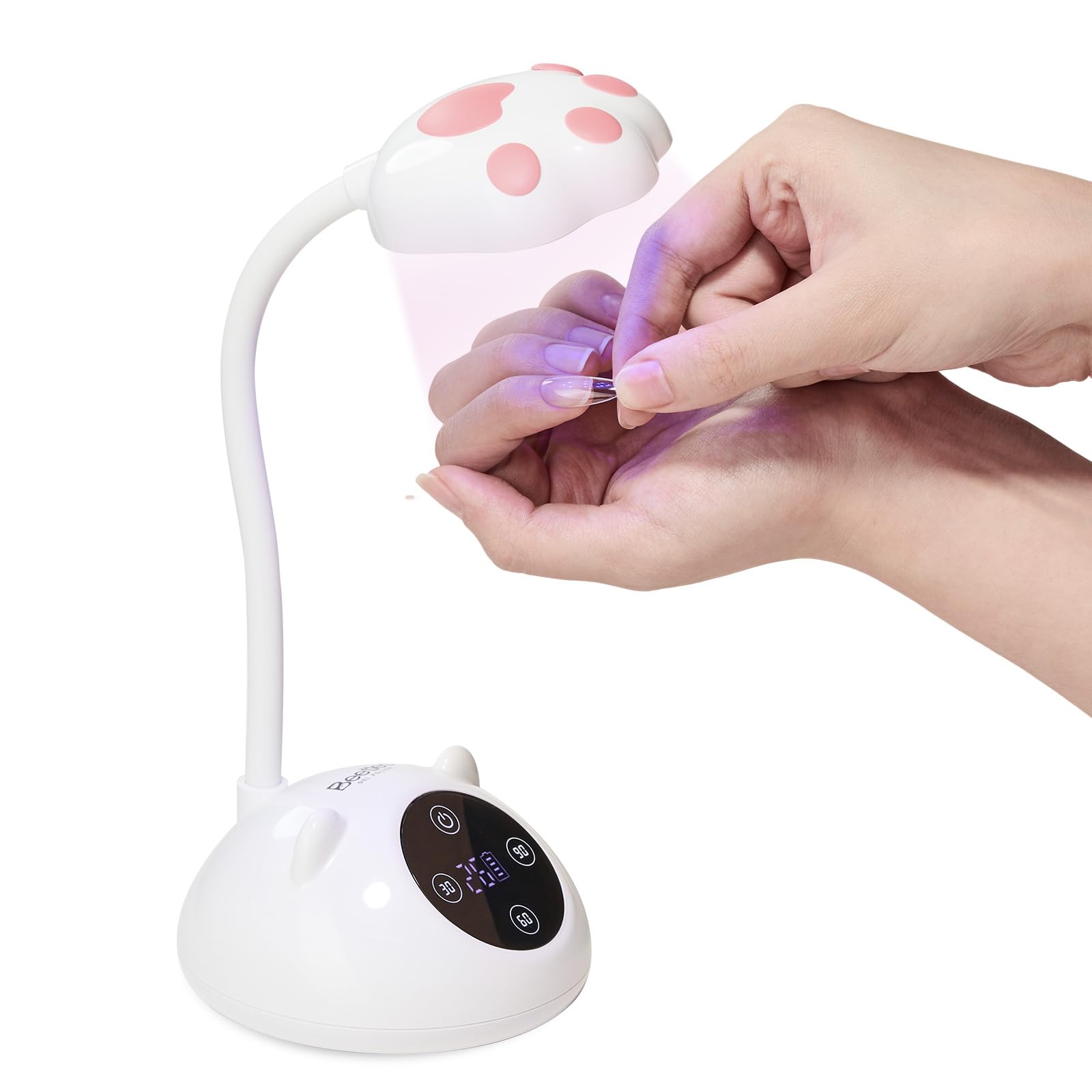 Beetles ° Flexible Gooseneck UV Nail Lamp White Color