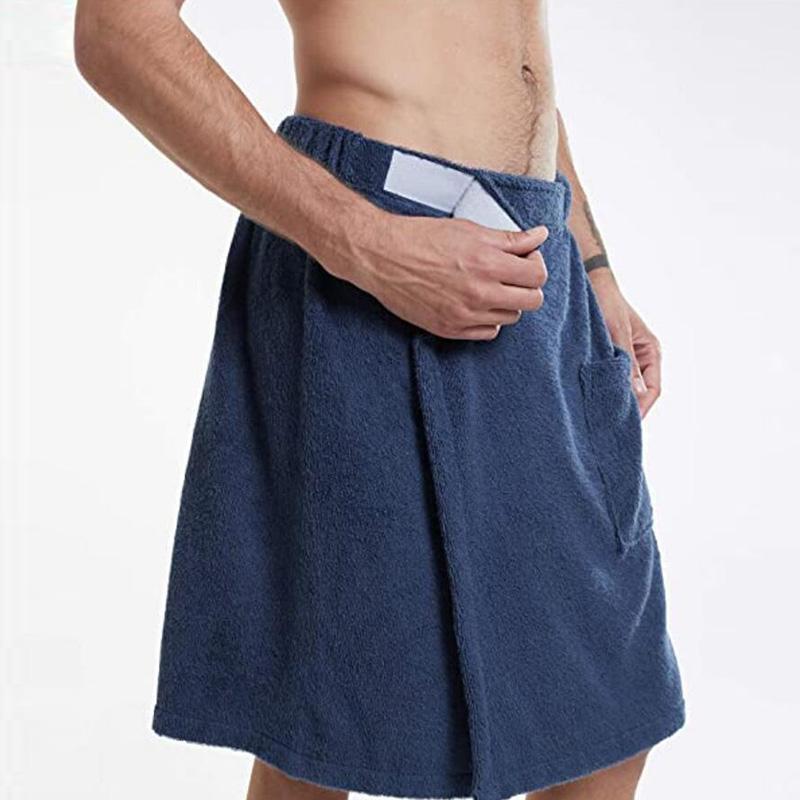 Men's Wearable Velcro Bath Towel M