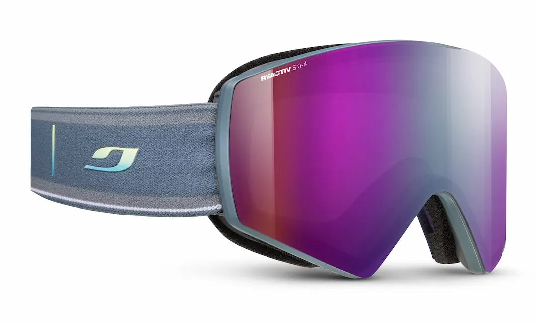 Julbo Razor Edge Snow Goggles - Retro Blue goggleReactiv - High Contrast light changing lenses