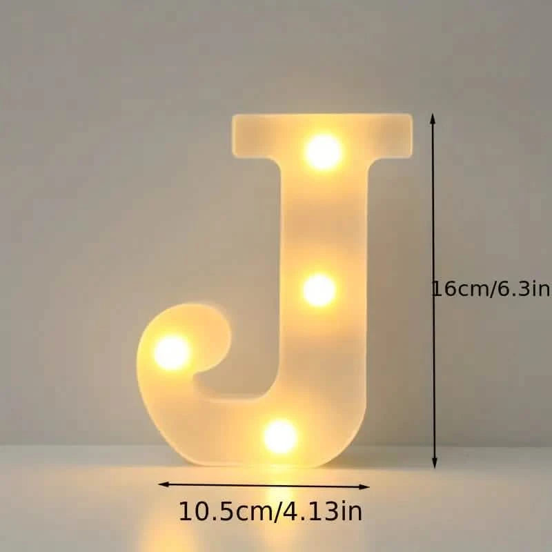 LED Alphabet Light - J
