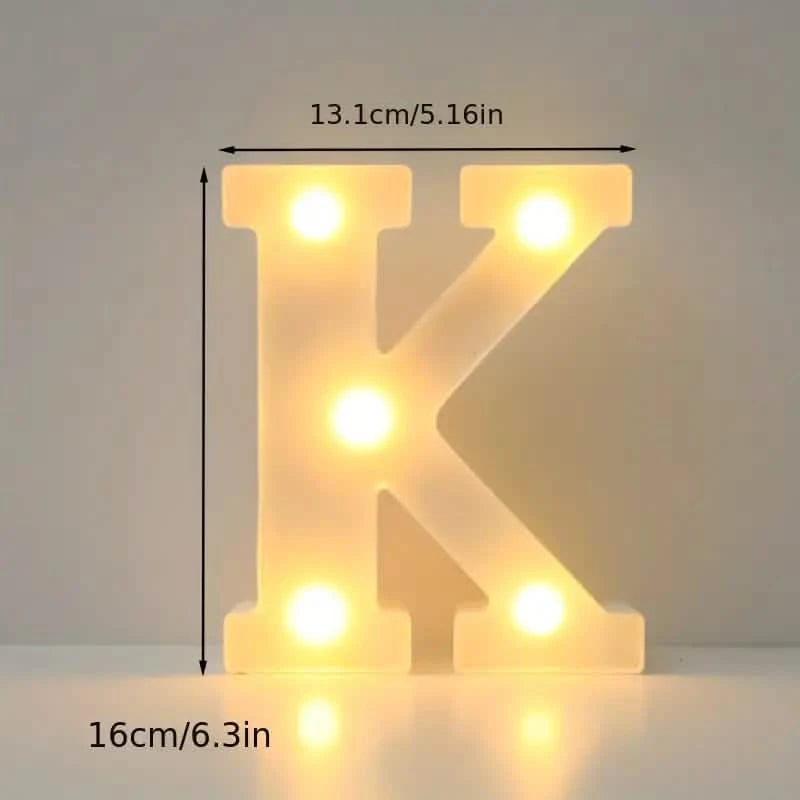 LED Alphabet Light - K