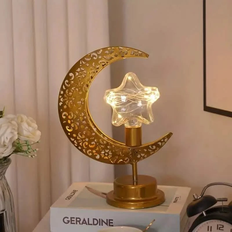 LED Iron Moon Lamp - Bulb Ball Star