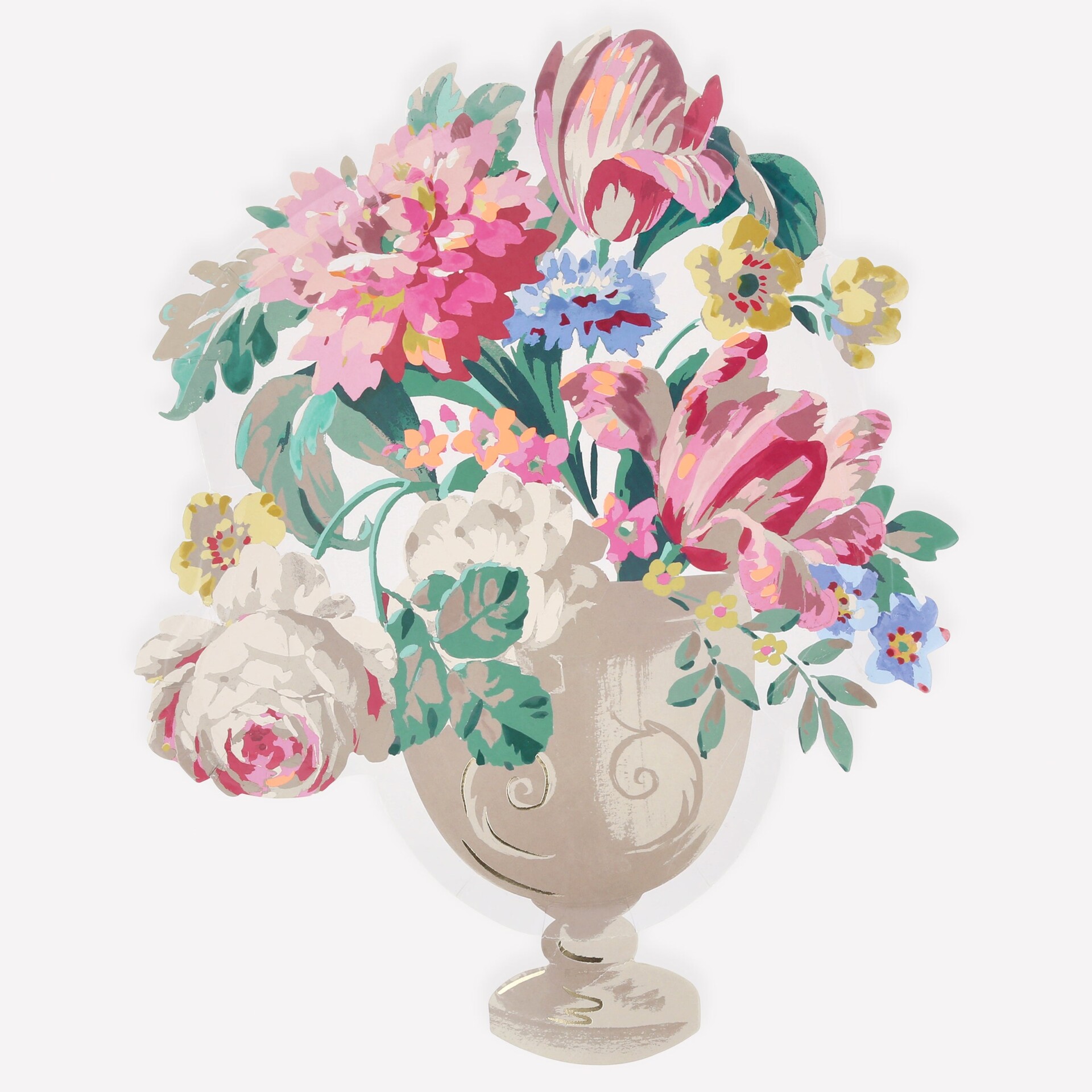 Rococo Floral Vase Plates x