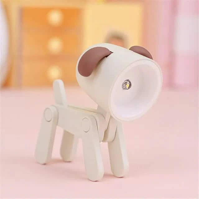 Mini LED Desk Lamp - Dog White
