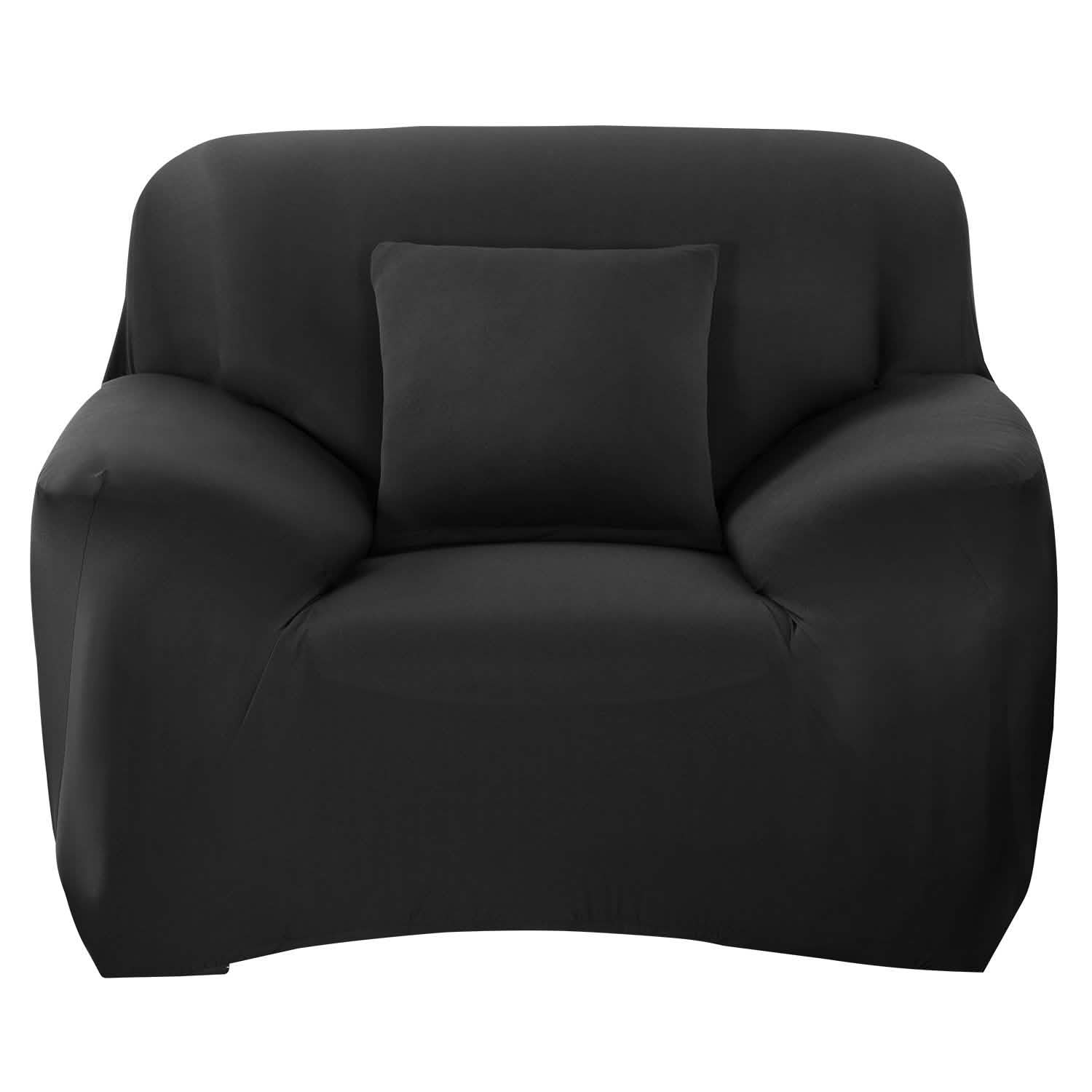 Printed Stretch Sofa Cover - Chair Black